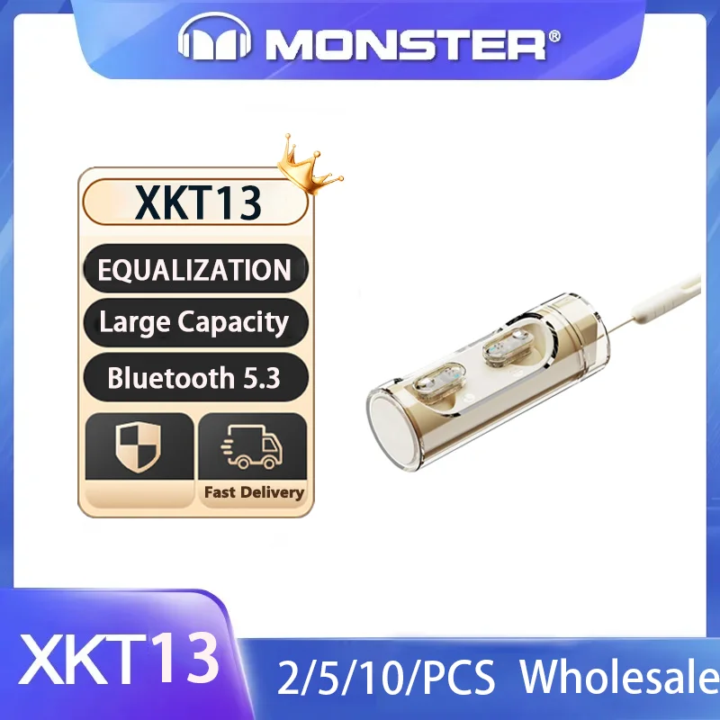 Выбор Monster XKT13 Вращающийся прозрачный корпус 5.3 Беспроводная Bluetooth-гарнитура HIFI