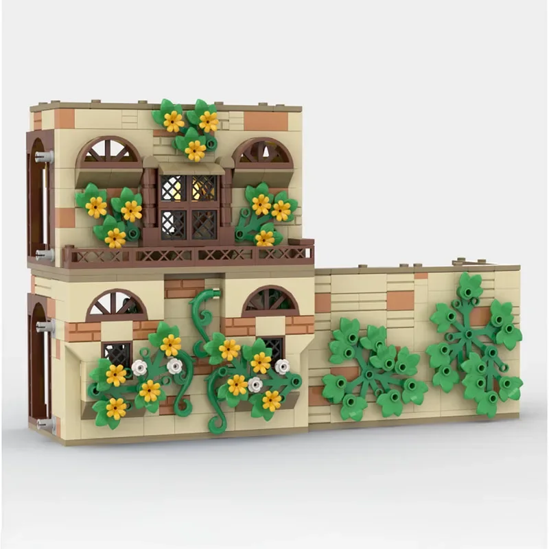 Фото Модель строительного блока из фильма Moc, технология общественного отдыха Hufflepuff, модульный подарок из строительных блоков, детская игрушка, набор «сделай сам», сборка №4