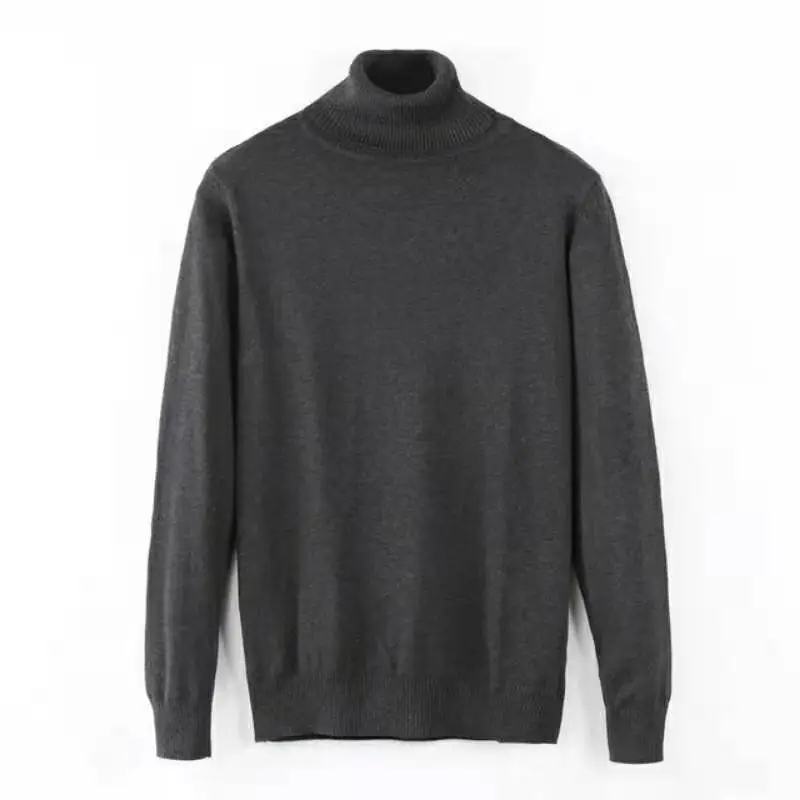 Men's Small Horse High-Neck Cotton Sweater Autumn Winter Jersey Jumper Hombre Pull Homme Hiver Pullover Men Knitted Sweaters