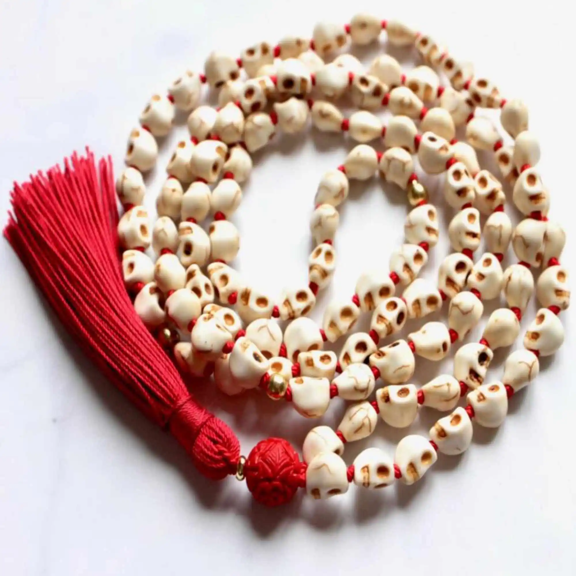 

7mm Natural knot white Magnesite gemstone Beads Bracelet Cuff Relief Meditation Fancy Gift National Style Christmas