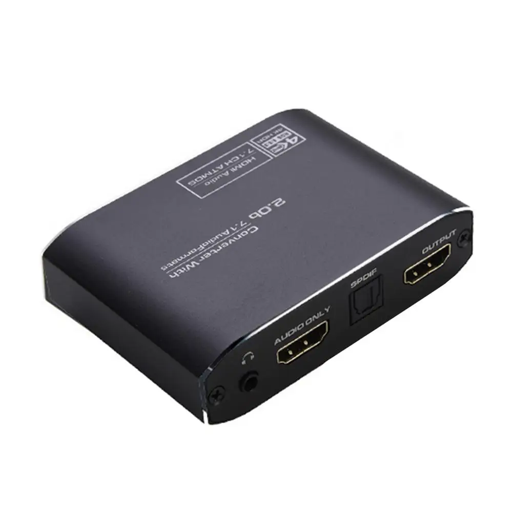 

4K60Hz Splitter Switch 2.0b Audio Extractor Converter 7.1CH Optical Toslink SPDIF 3.5mm Stereo Analog Audio ARC Adapter