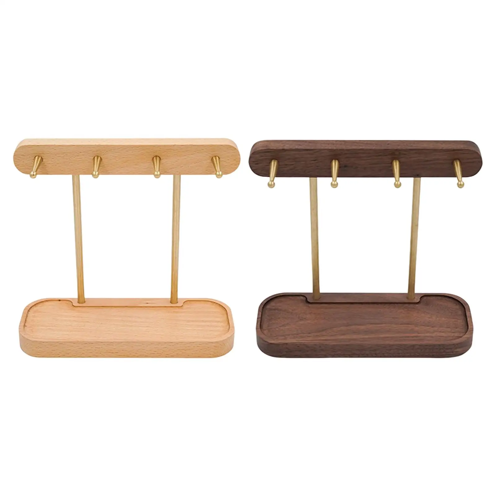 

Desktop Key Holder Hook with 4 Hooks Tray Creative Decorative for Entrance