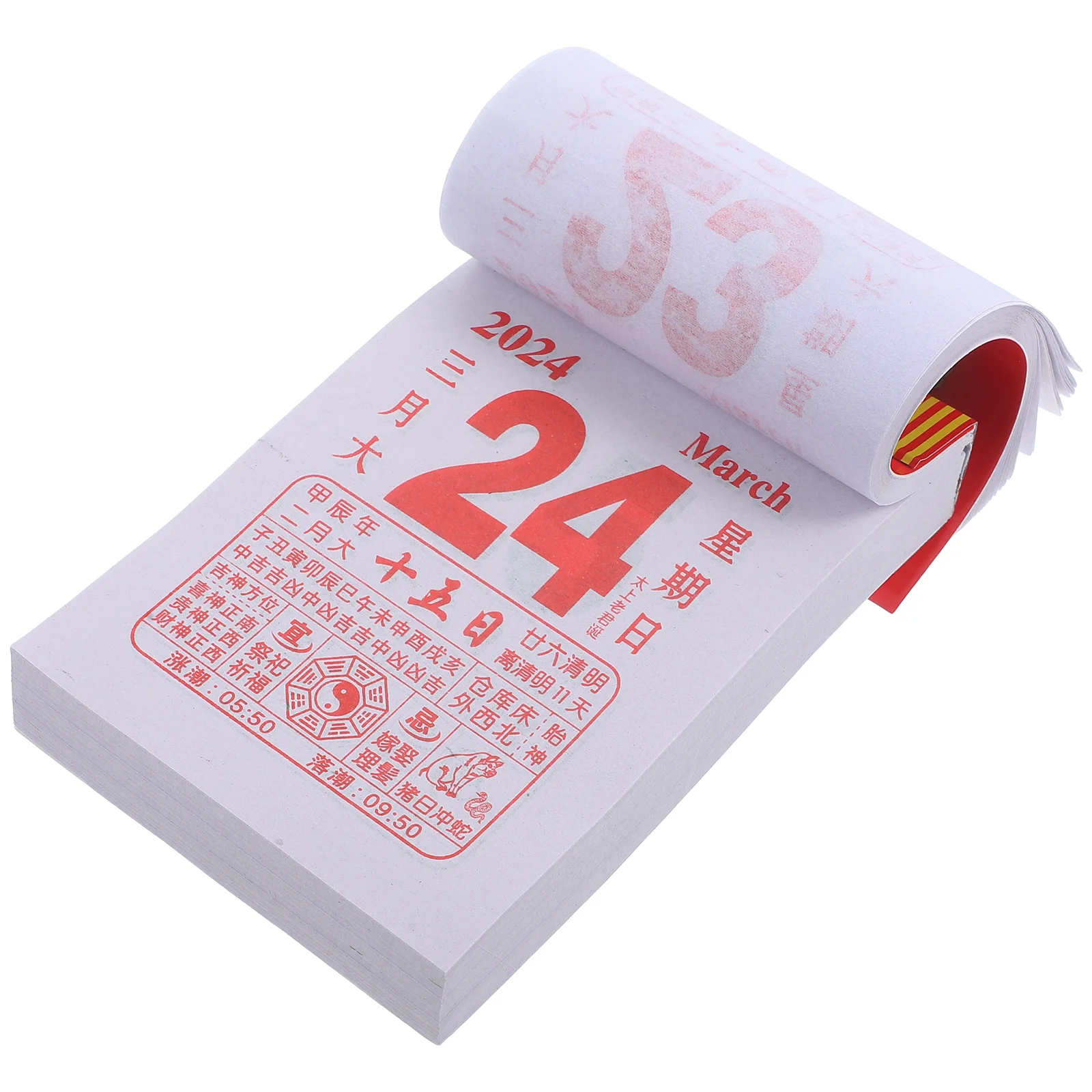 Подвесной календарь на 2024 китайский лунный домашний вытянутый вручную год