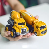 childrens toy car mini alloy engineering vehicle excavator mixer truck cement tanker crane model toy childrens gift