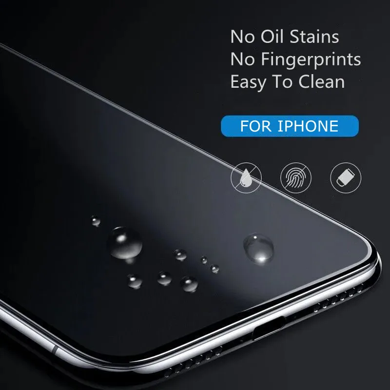 6D матовое закаленное стекло для iPhone 13 12 11 Pro Max защитная пленка с полным покрытием X