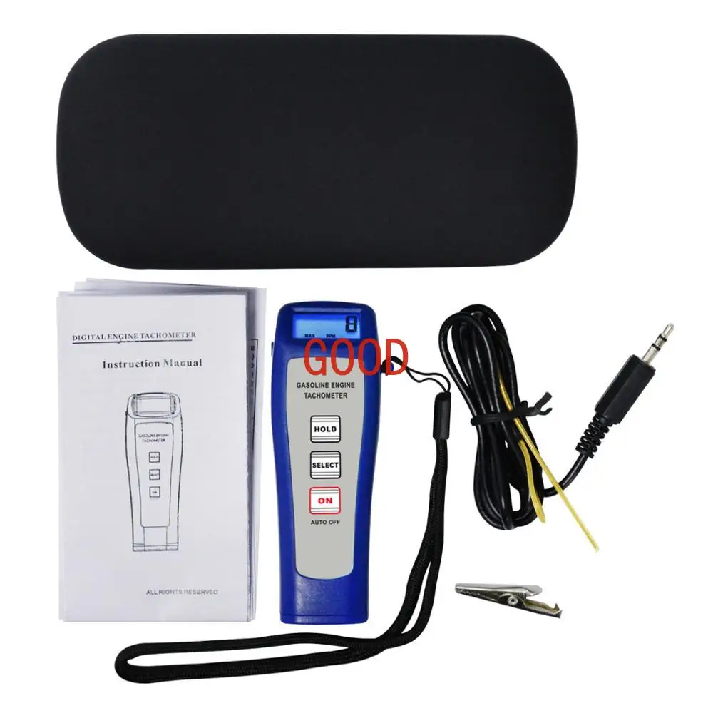 Цифровой Бесконтактный тахометр бензиновый двигатель 50 0 ~ 9999 об/мин для
