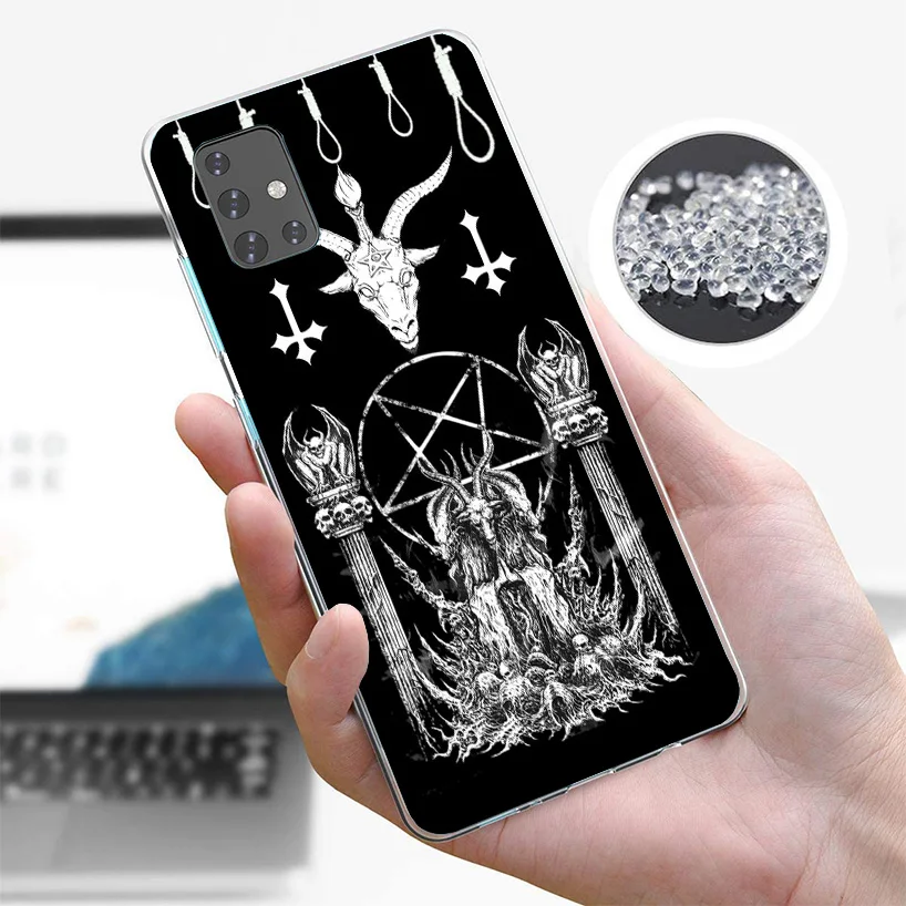 Чехол для телефона Pentagram 666 Demonic Satanic Cover Samsung A51 A41 A31 A21S A71 A50S A40 A30S A20E A10S A6 A7 A8 A9 Plus Soft Fu