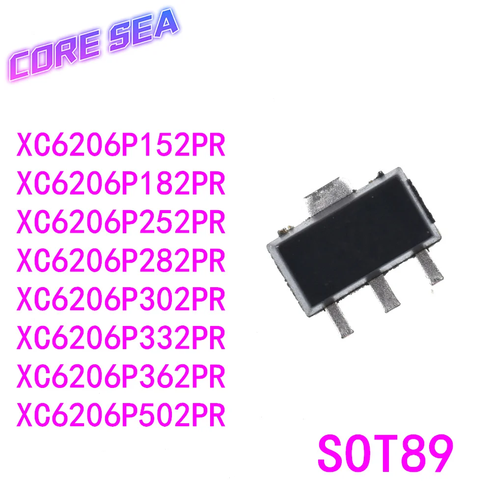 10 шт. XC6206P152PR P182 P252 P282 P302 P332 P362 P502PR SMT SOT89