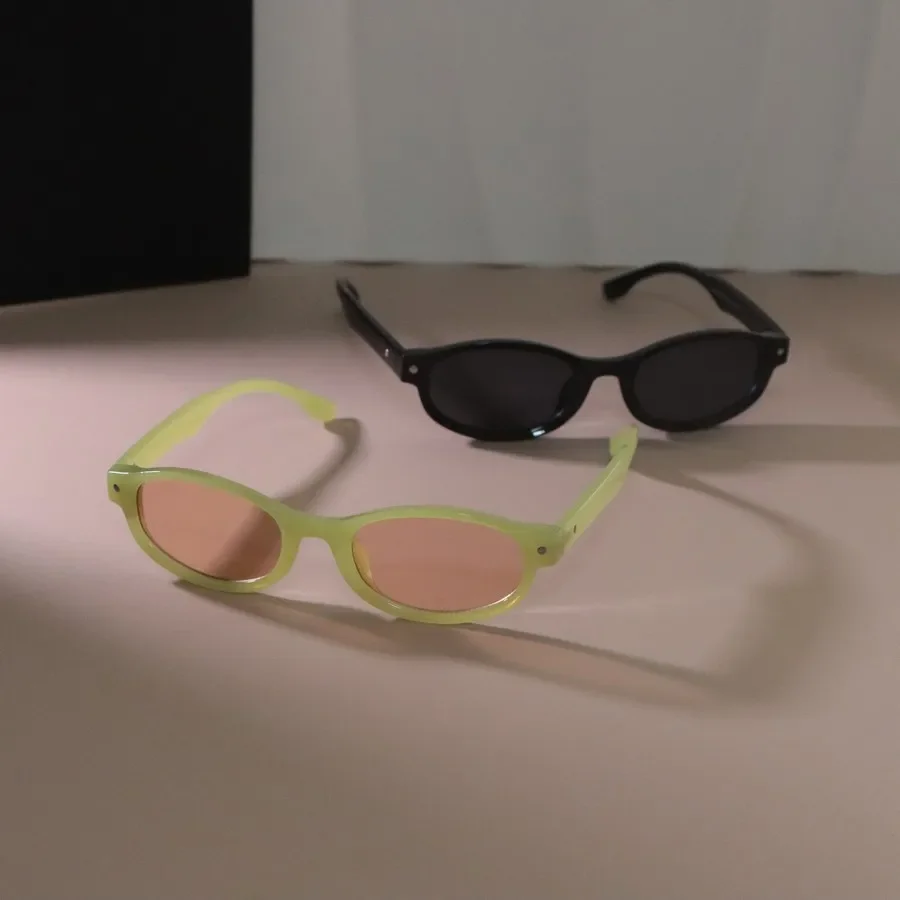 Солнцезащитные очки овальные для мужчин и женщин Классические зеркальные в