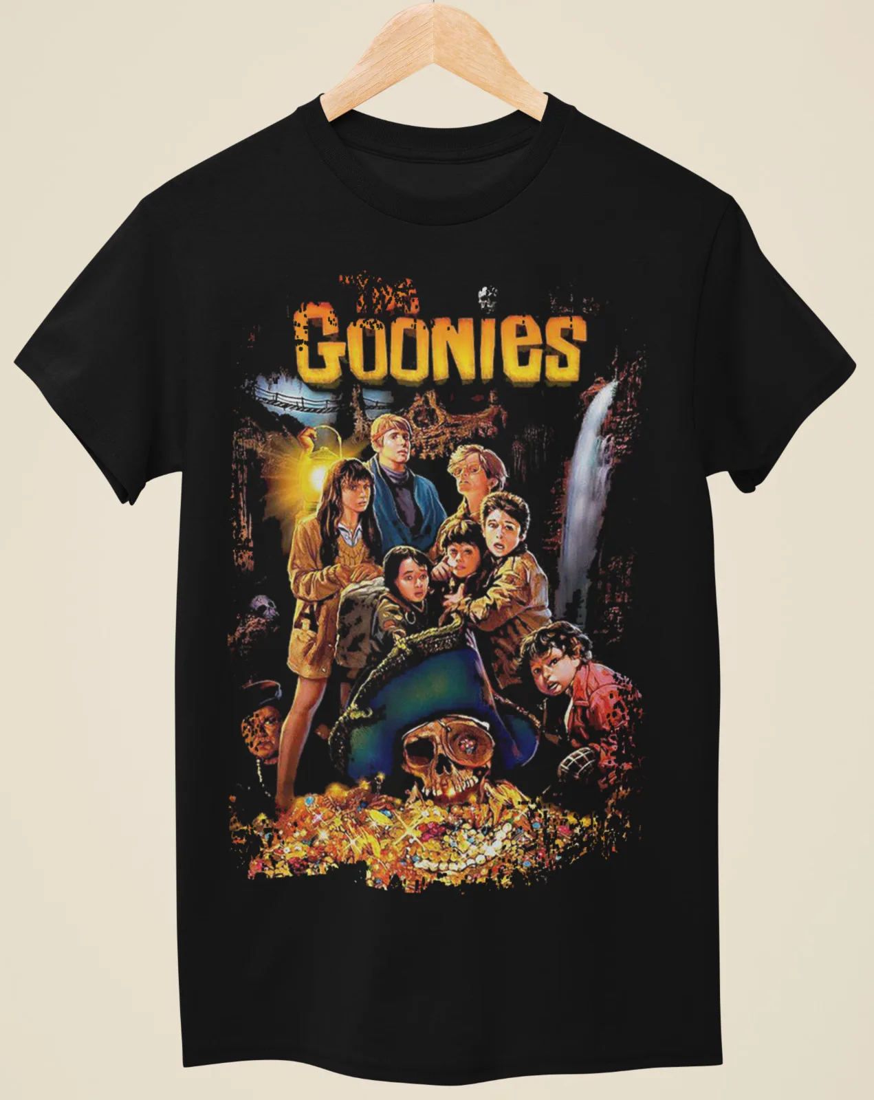 The Goonies — черная футболка унисекс вдохновленная фильмом