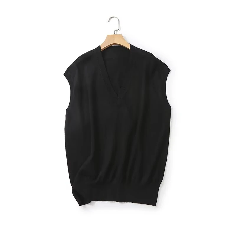 Женский Повседневный жилет с V-образным вырезом на раннюю осень