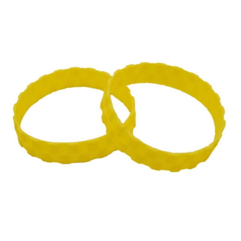 

2Pcs Robot Vacuum Cleaner Anti-Skid Anti-Wear Tire Skin For Xiaomi Mijia Irobot Sweeping Robot Accessories,Yellow