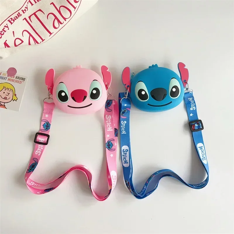 Силиконовая сумка Disney мультяшная аниме-фигурка на плечо Lilo &amp Stitch Kawaii детские