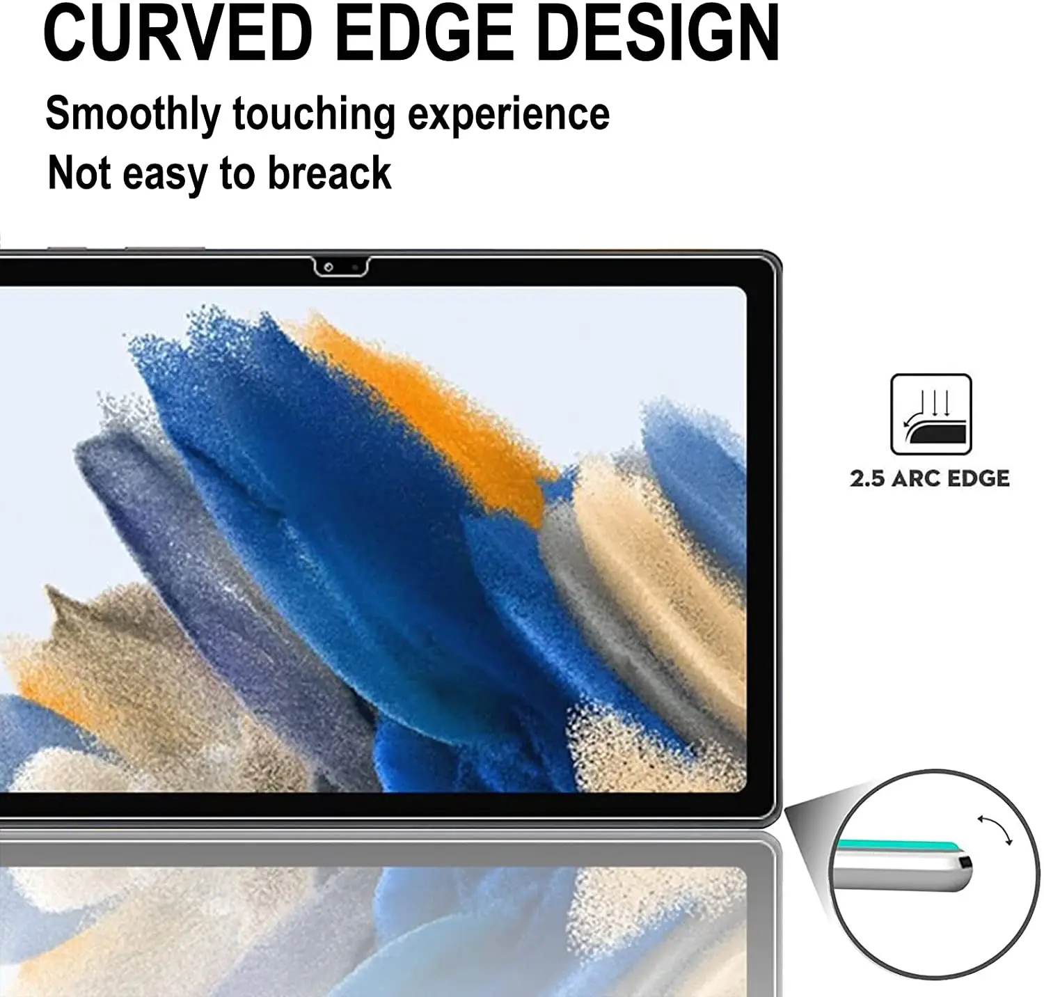 2pcs tablet screen protector for samsung galaxy tab a8 10 5 inch coverage protective film tempered glass for sm x200 x205 2021 free global shipping