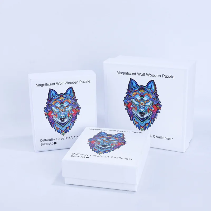 Высококачественные 3D головоломки деревянные каждая деталь карта в форме