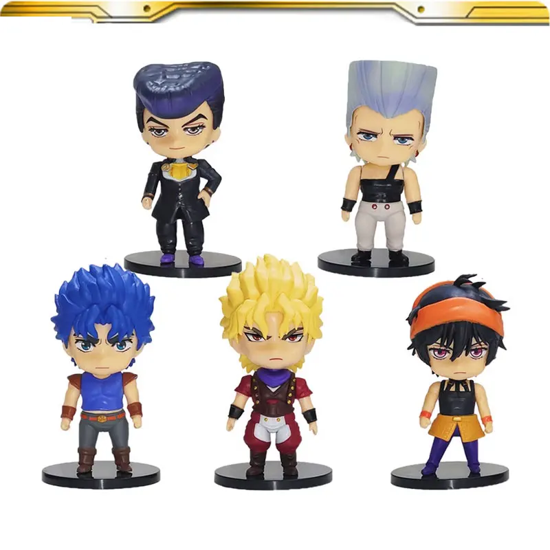 

Anime Jojo's Bizarre Adventure Action Figures Q Version Kujo Jotaro Series Pvc Toy Model Anime Dolls Cake Decoration Toys Gifts