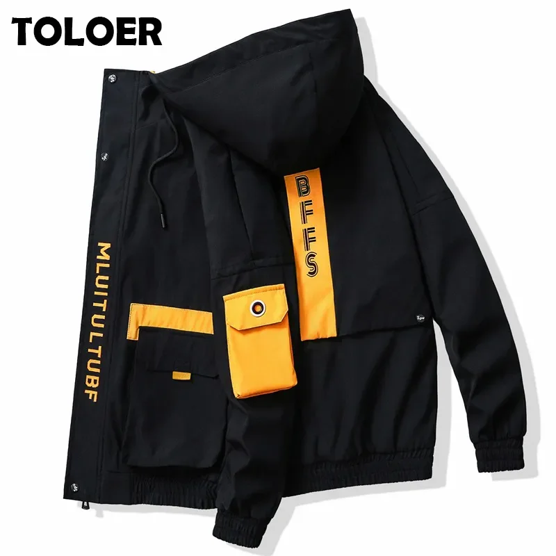

NEW 2023 Men Autumn 2022 New Korean Fashion Trend Letter Printing Casual Large Size Youth All-match Outwear Men Winter Jacket Co