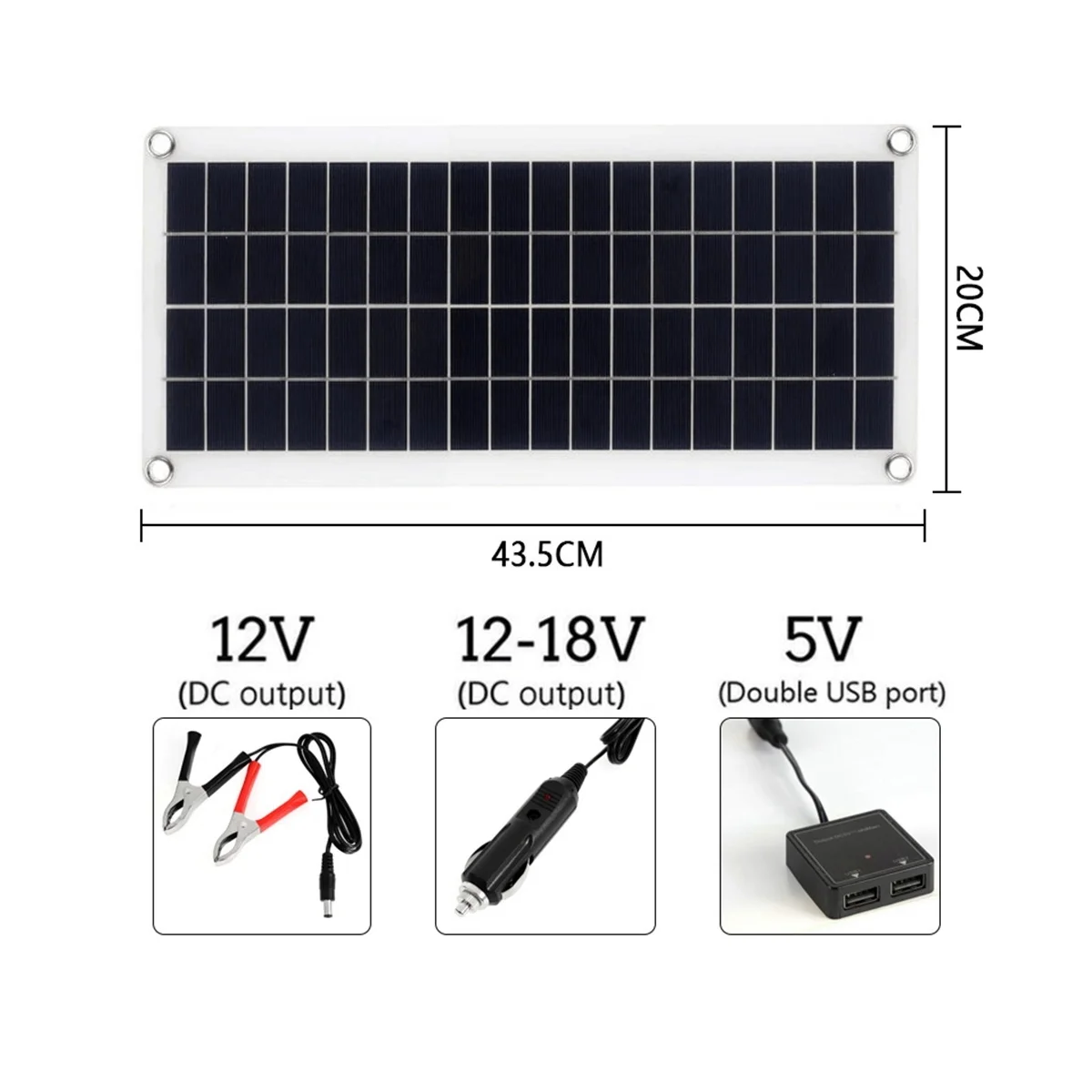 Солнечная панель 15 Вт 12-18 в солнечная для телефона на колесах автомобильная