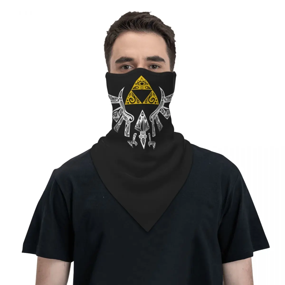 

The Legend Of Zelda Zeldas Winter Neck Mask Warmer Women Men Ski Hunting Tube Scarf Game Face Bandana Gaiter