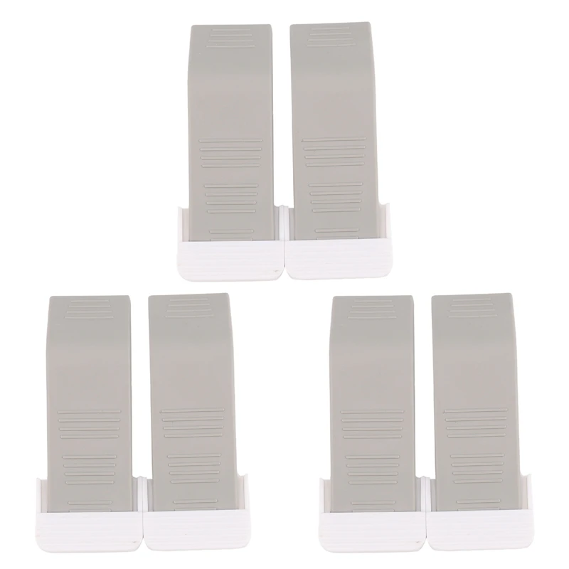 6 шт./упаковка, резиновые стопоры для дверей с декоративным держателем