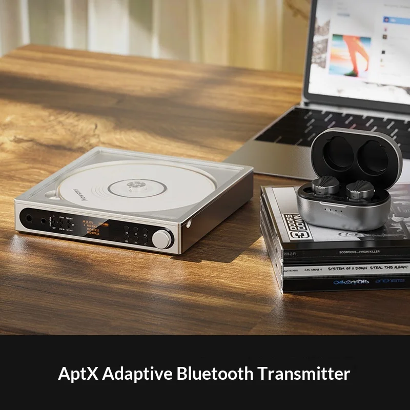 Фото Портативный Hi-Fi CD-плеер FiiO DM15 AKM с USB DAC AKM AK4493S, Bluetooth-передатчиком, балансным выходом 4,4 мм, перезаряжаемый аудиоплеер №3