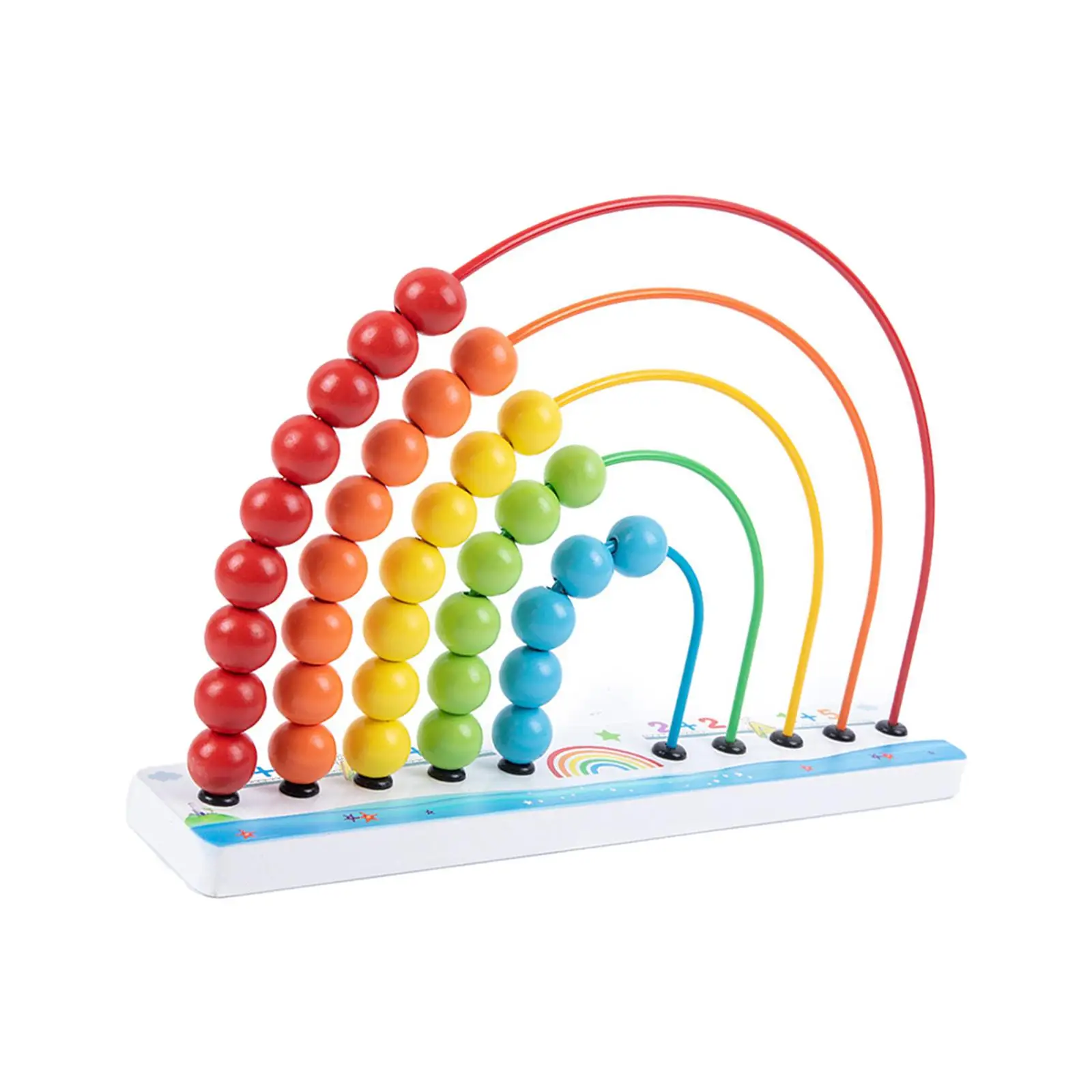 

Wooden Abacus Counting Frame Math Toy Early Learning Toy Montessori Toy