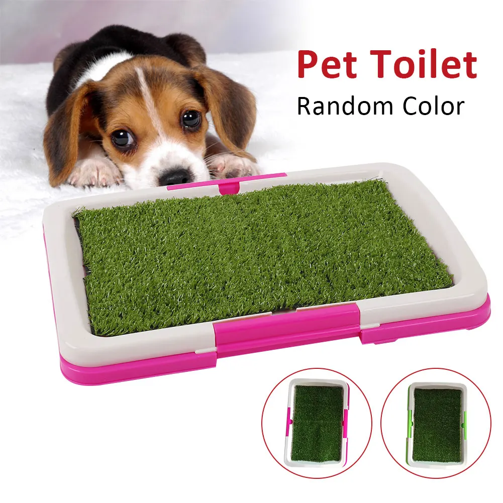 Pet Cat and Dog Universal Puppy Grass Mat Toilet Trainer Tray Plastic Indoor Litter House Pad Potty Pet Toilet Urinary