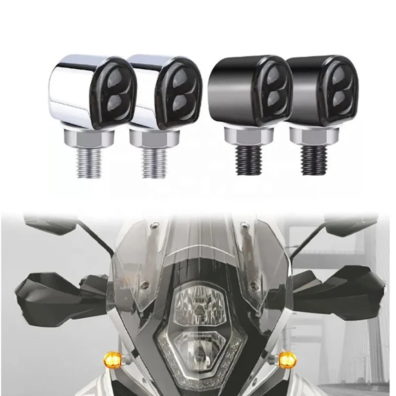 Мотоциклетные мини-указатели поворота 12 В 8 мм, указатели поворота для ...