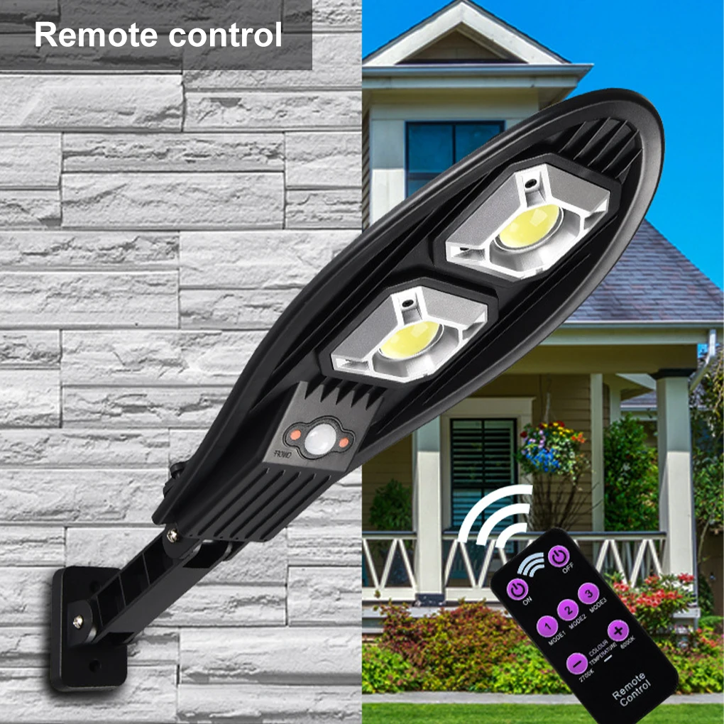 

Solar Wall Light LED COB Outdoor 4 Mode Body Induction Lamp IP65 Waterproof Garden Path Street Security Yard Lighting