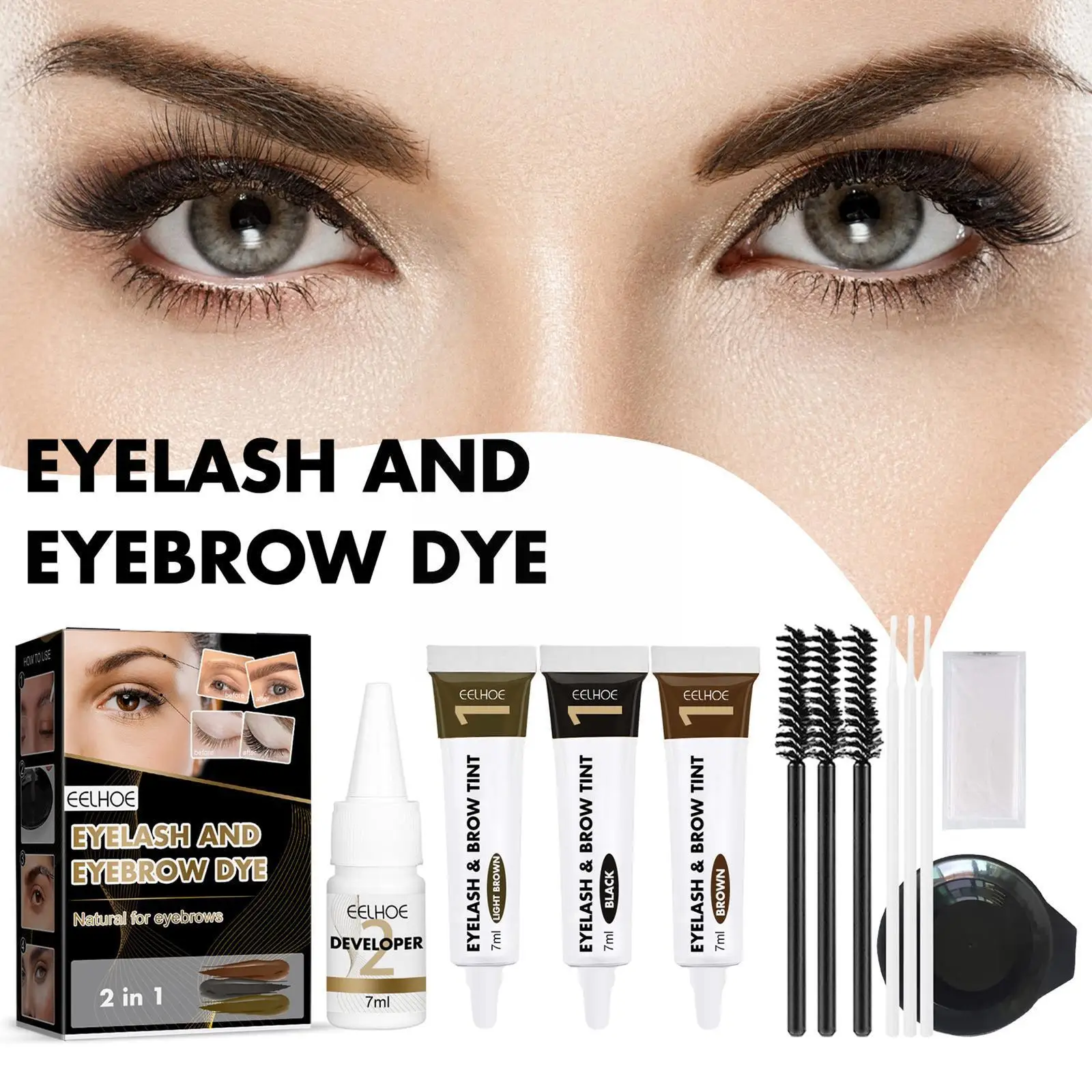 

Waterproof Tint Cream Eyebrow Eyelash Longlasting Eye Enhancer Mascara Dye Waterproof Eye Tattoo Makeup Makeup Super Pen Ey O9G5