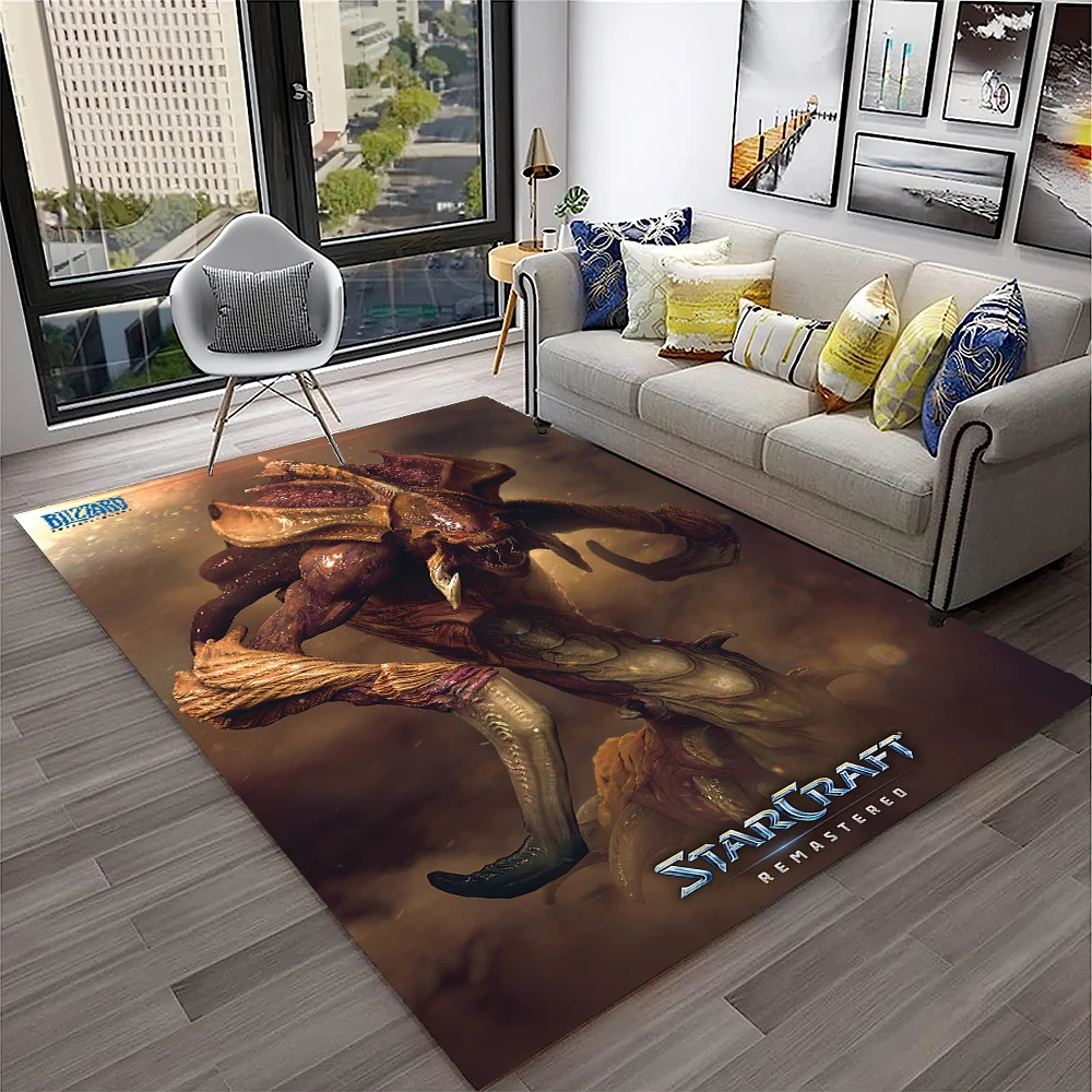 

3D Retro Game StarCraft Gamer Carpet Rug for Home Living Room Bedroom Sofa Doormat Decor,kids play Area Rug Non-slip Floor Mat