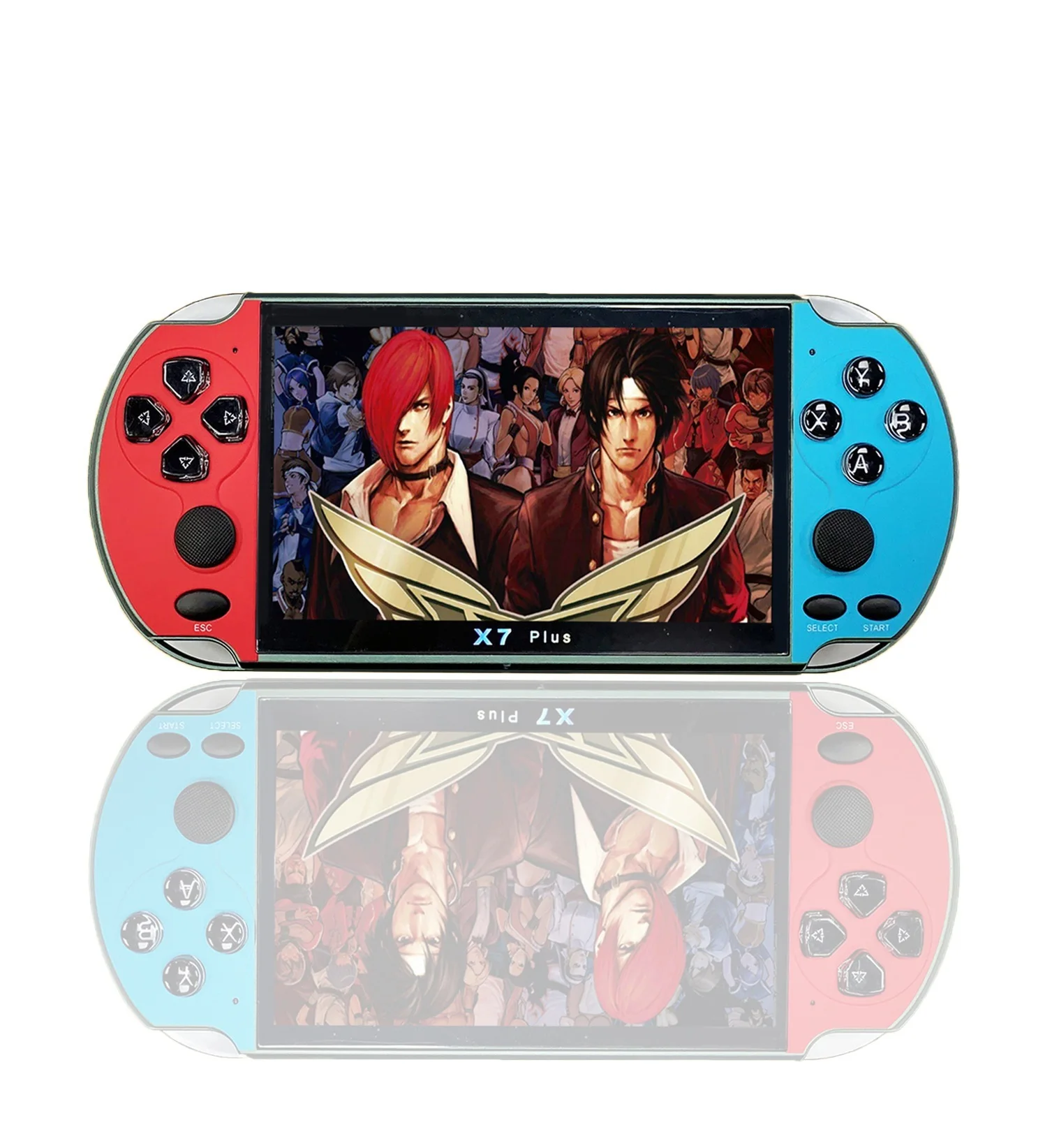 

Для X7 plus 5,1 дюймовый большой экран PSP игровой автомат X12 ретро мини Аркада FC красный белый автомат поддержка GBA/Аркада