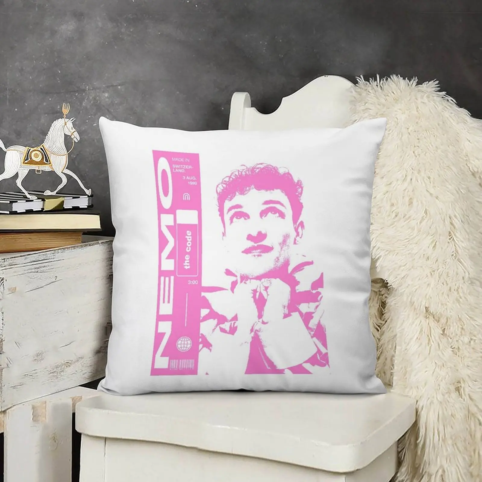 Nemo The Code Winner Eurovision 2024 швейцарский товар декоративная подушка рождественские