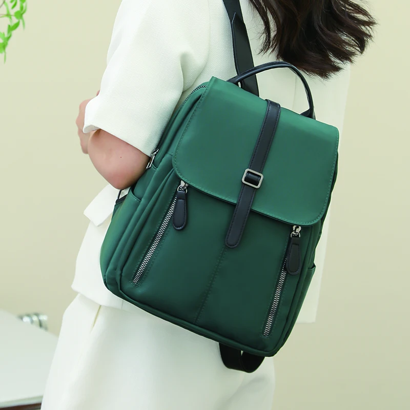 

Simple Oxford Backpacks for Women Solid Color Female Travel Rucksack Large Capacity Bagpack Lady High Quality Waterproof Packbag