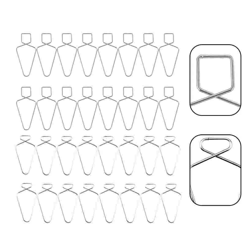 

100pcs Steel Ceiling Hooks Durable Squeeze Hangers Clips for Office Home