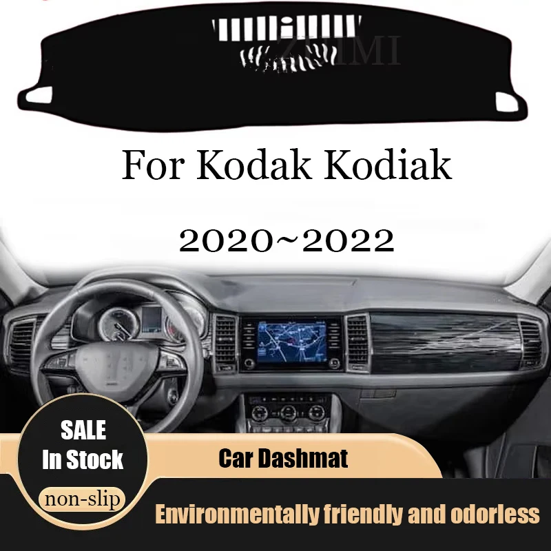 Фото Накладка на приборную панель ZUIMI (коврик) для Kodak Kodiak 2020-2022, леворульный, защита от солнца, прямая установка №2
