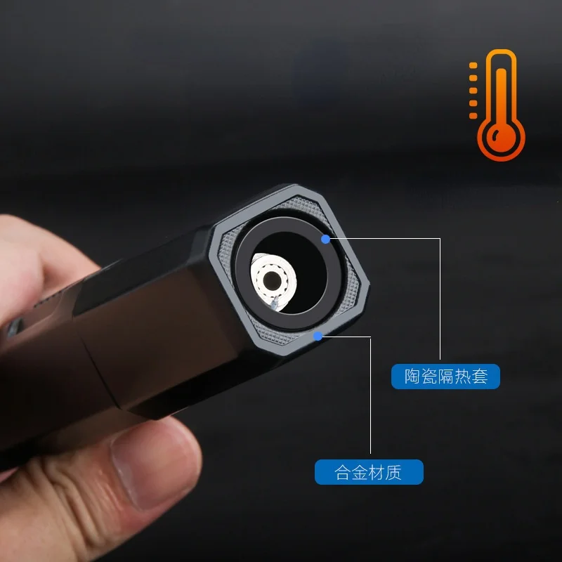 honest windproof 1300c spray gun lighter outdoor bbq lighter kitchen lighter butane cigar lighter gadgets for men technology free global shipping