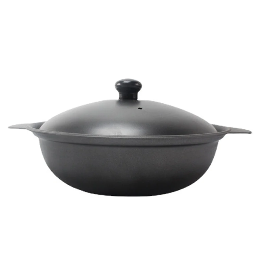 

Casserole With Lid Small Yellow Stewed Chicken Rice Pot Heat-resistant Iron Clay Container Braised Saucepan