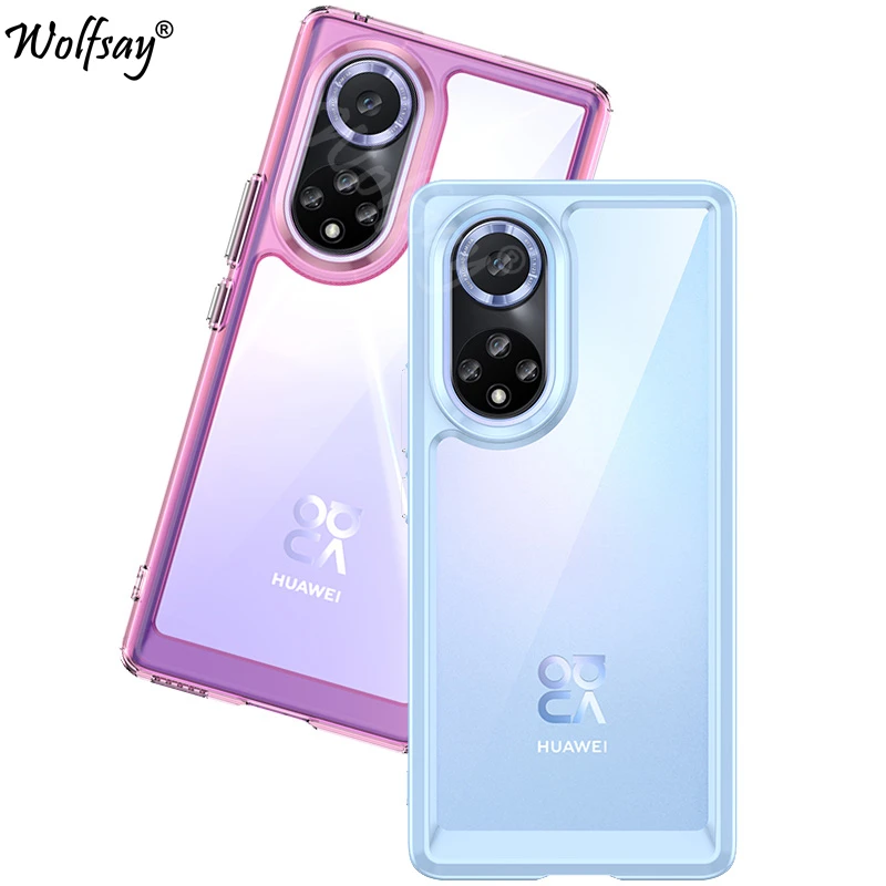 

Soft Transparent Case For Huawei Nova 9 Case Anti-knock Silicone Color Back Cover For Huawei Nova 9 Case For Huawei Nova 9 Pro
