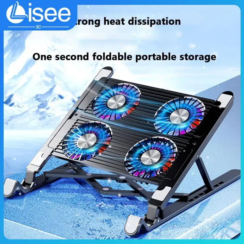 

Fall Resistance Laptop Support Stability Tablet Rack Large Area Fan High Speed Air Cooling Heat Dissipation Bracket