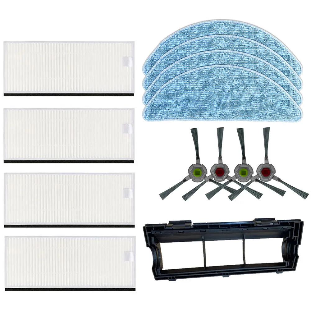 

13pcs/set Side Brush Hepa Filter Mop Cloths Rag Main Brush Cover Replacement Parts For Yeedi K650 Robotic Vacuum Cleaner