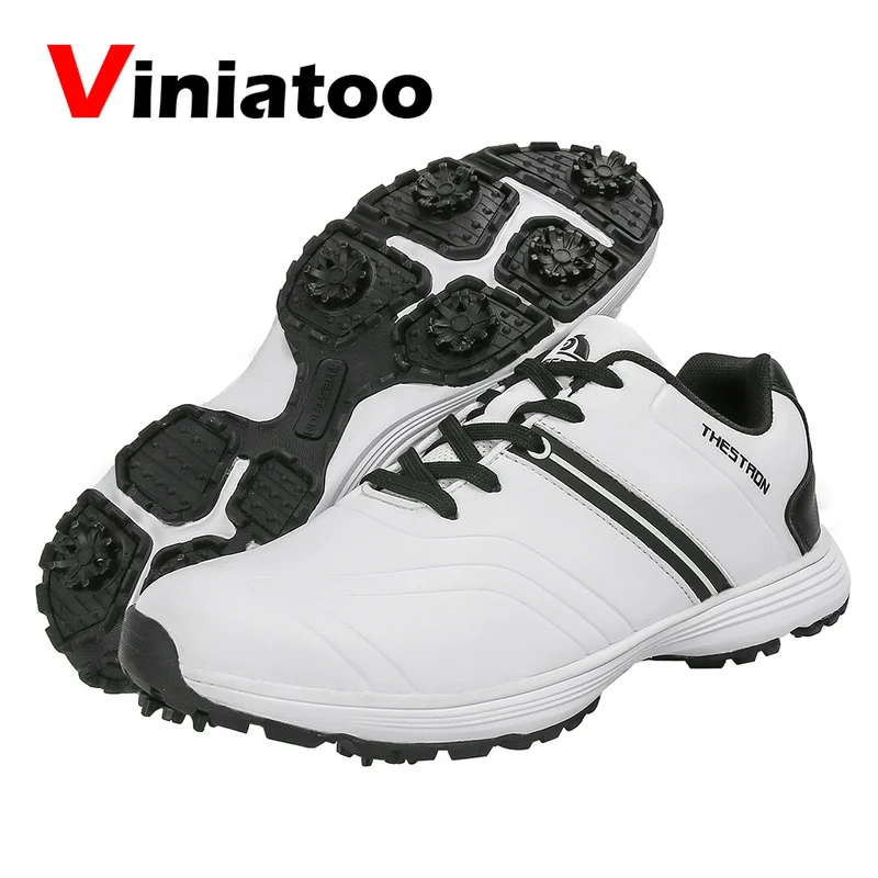 

New Spikes Golf Shoes Men Waterproof Golf Wears for Men Size Plus 46 47 Walking Shoes Golfers Comfortable Walking Sneakers
