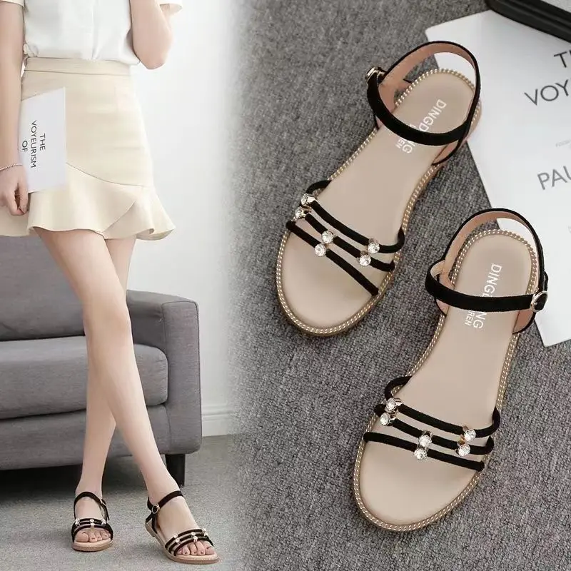 2023 New Sandals Summer Fairy Student Flats