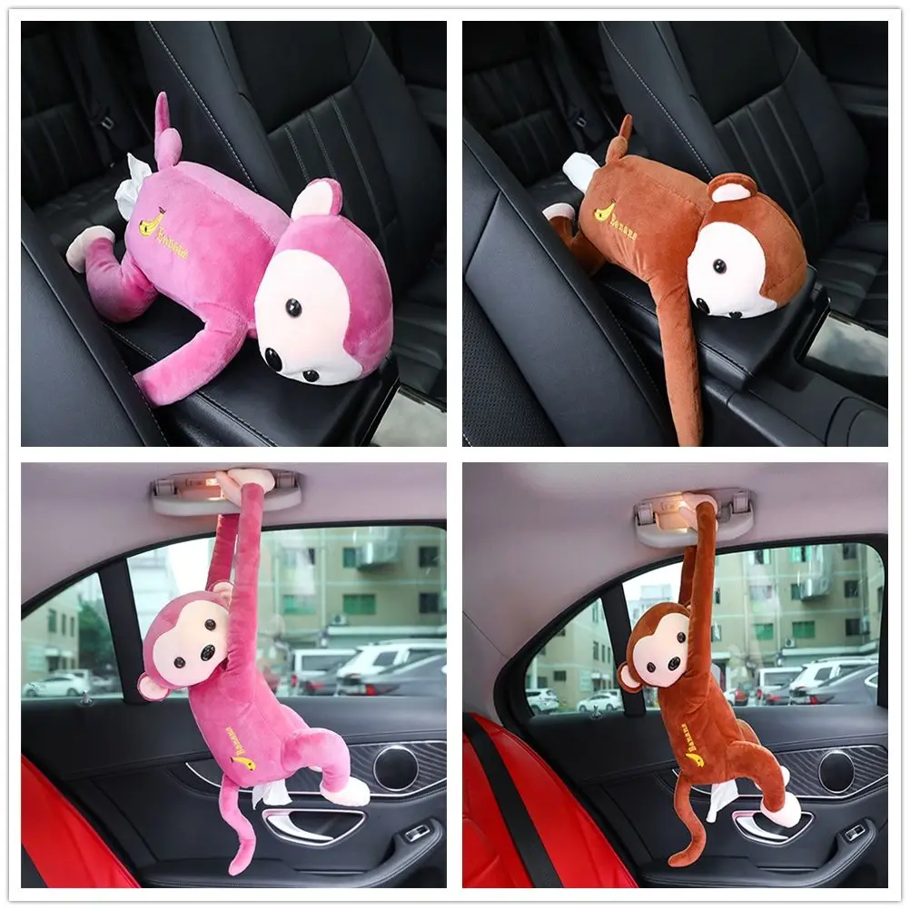 

Napkin Paper Boxes Paper Storage Box Automotive Interior Cartoon Pumping Box Pumping Box Monkey Tissue Box Tissue Boxes