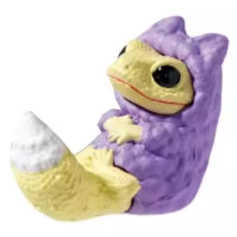 Маленькая пижамная кукла геккон витое яйцо милая форма ящерица толстый хвост