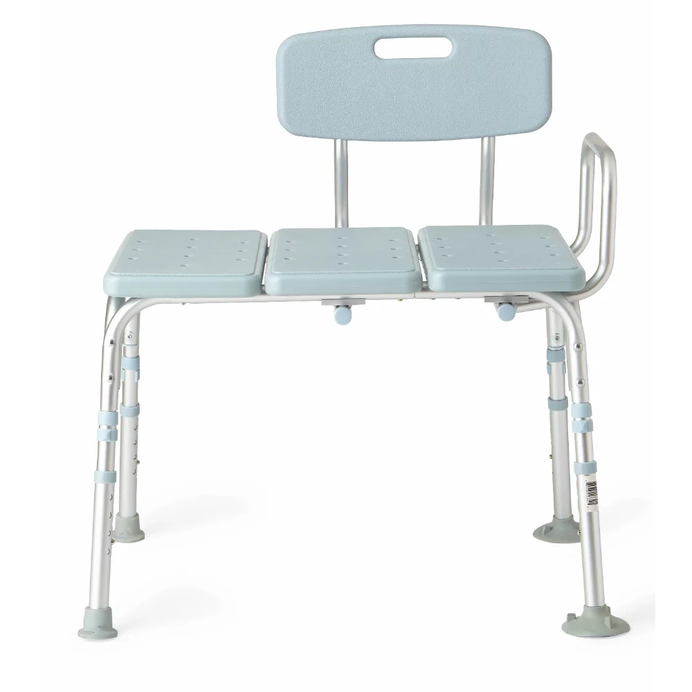 

Tub Transfer Bench with Back, with Microban, 300lb Weight Capacity, Blue，16.93 X 11.60 X 19.10 Inches