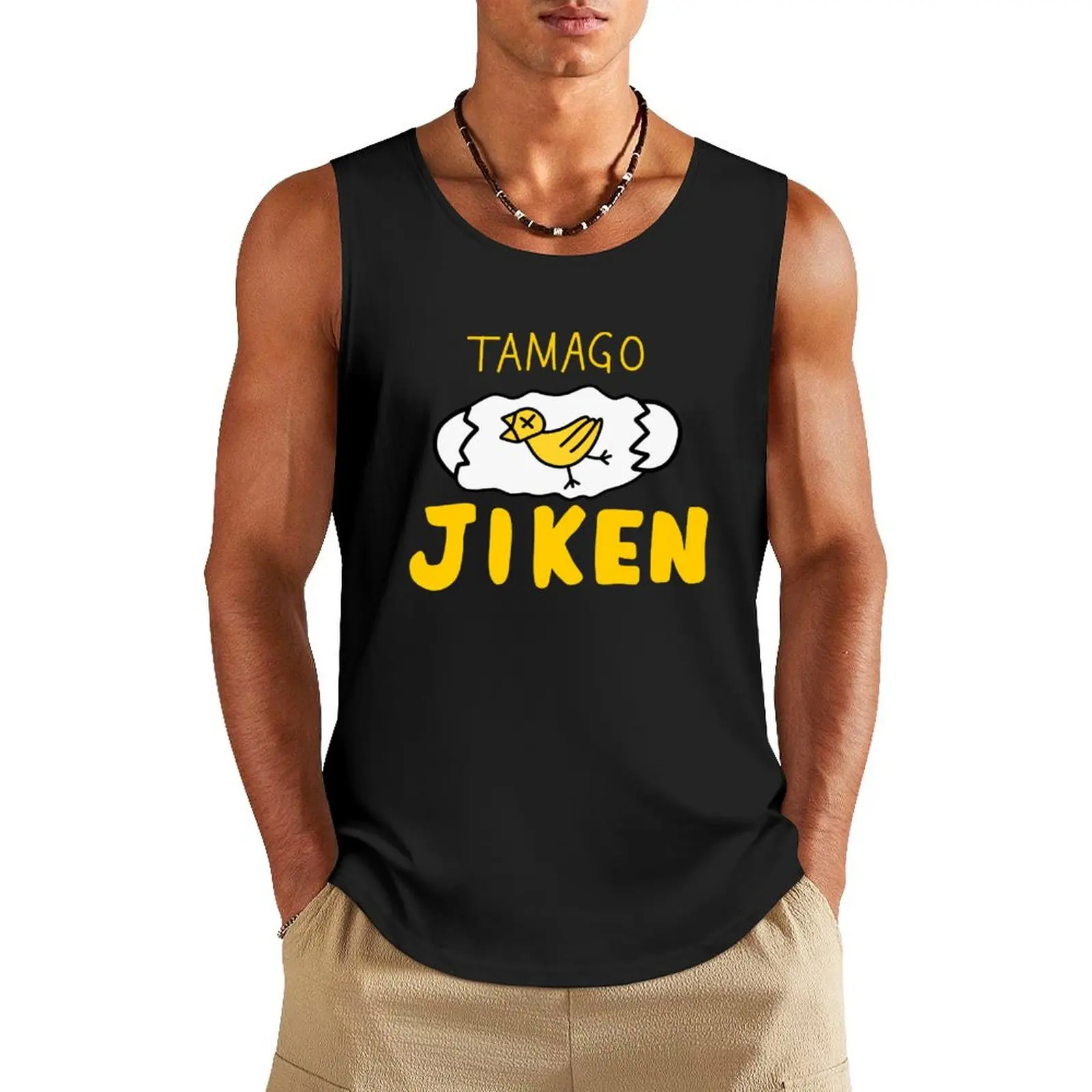Tamago Jiken майка жилет для мужчин рубашки без рукавов