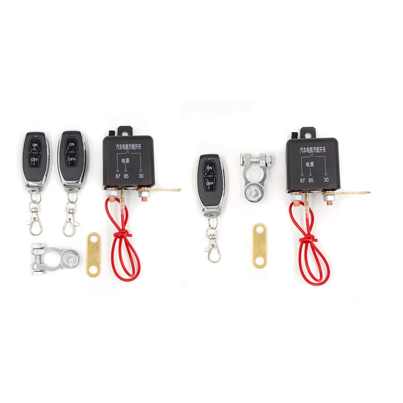 

12V 200A Universal Battery Switch Relay Integrated Wireless Remote Control Disconnect Cut Off Isolator Master Switches