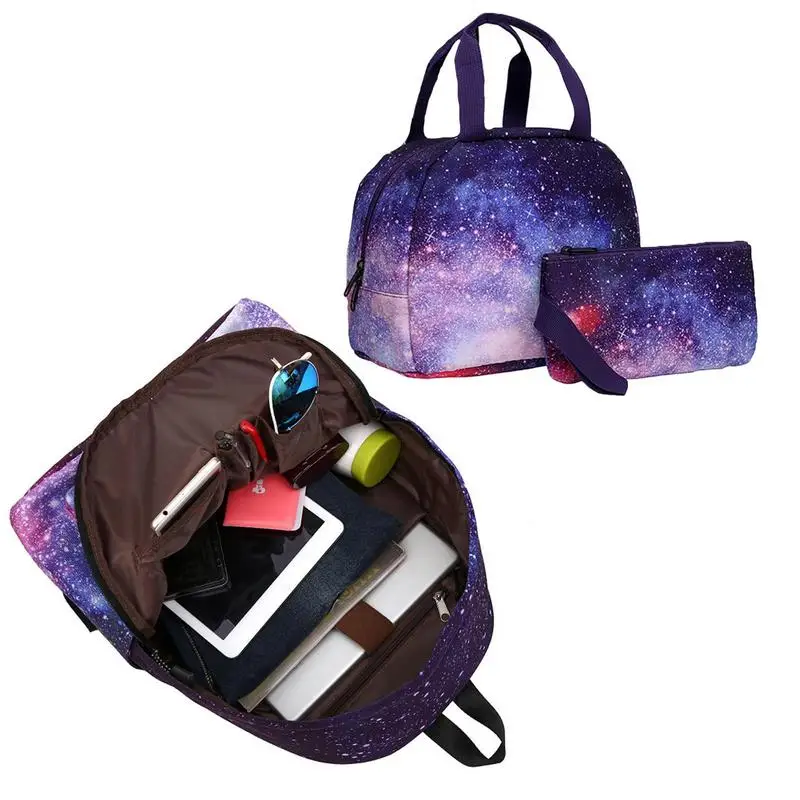 

Schoolbag Backpack Set Large Capacity Starry-Sky Bookbag Set Daypack Bookbag Set For Men Women Boys Girls College And Students