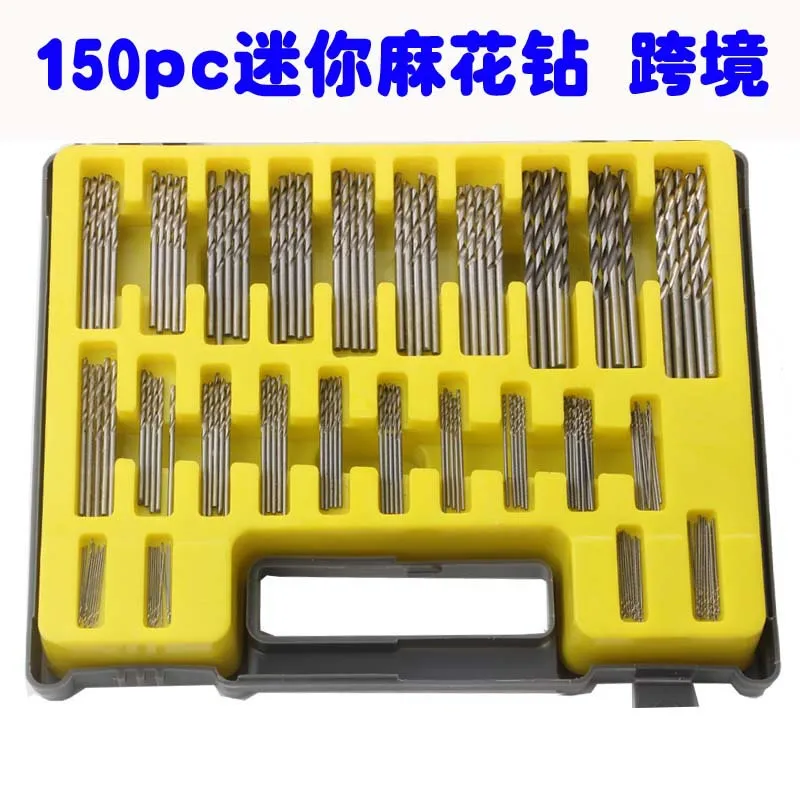 

150PCMini Twist Drill Transparent Box 0.4-3.2mmSmall Drill Box Miniature Tapper Sets